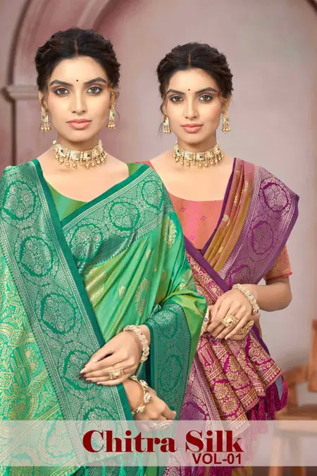 Chitra SIlk Vol 1 By Bunawat Silk Woven Saree 